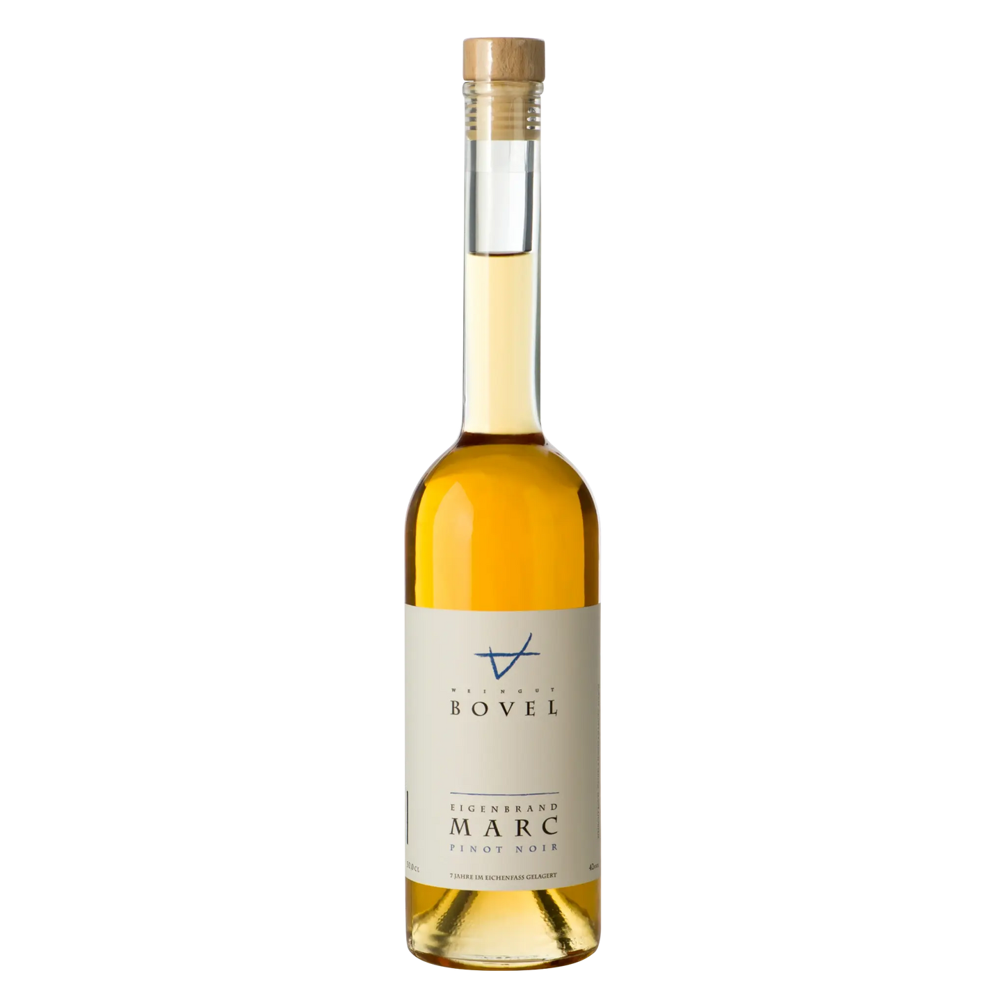 Pinot Noir Marc – Flasche freigestellt, Weinbrand vom Weingut Marugg in Fläsch